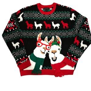 Christmas Sweater Llamas Blizzard Bay NWOT Ugly Cute